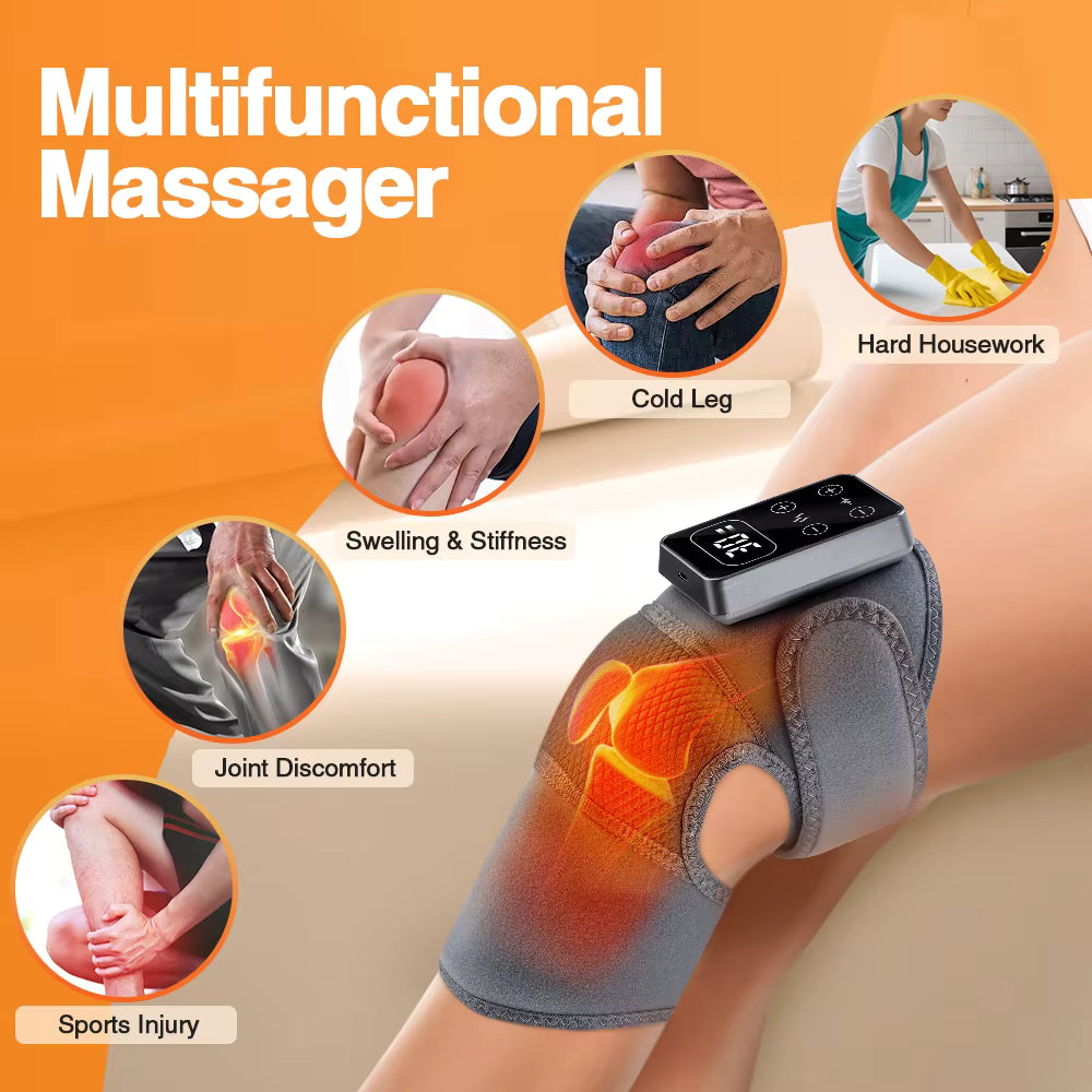 Masajeador de Rodilla con Calor y Vibración