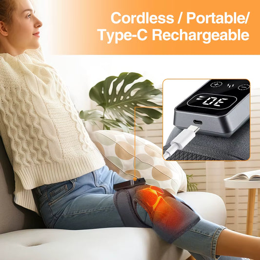 Masajeador de Rodilla con Calor y Vibración